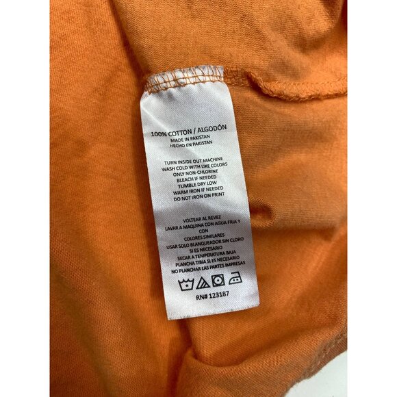 Guy Harvey Mens L Orange Fishing Graphic T-Shirt 100% Cotton - Picture 6 of 8